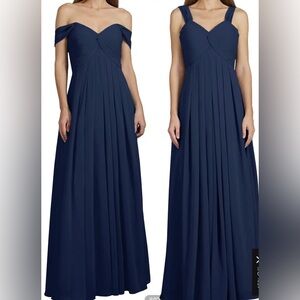 Azazie Kaitlynn bridesmaid dress- Dark Navy Blue
